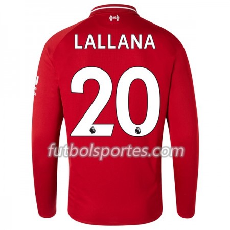 Camisetas Liverpool Lallana 20 Primera Equipacion 2018/2019 Manga Larga